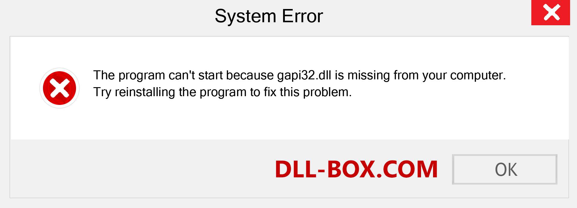  gapi32.dll file is missing?. Download for Windows 7, 8, 10 - Fix  gapi32 dll Missing Error on Windows, photos, images